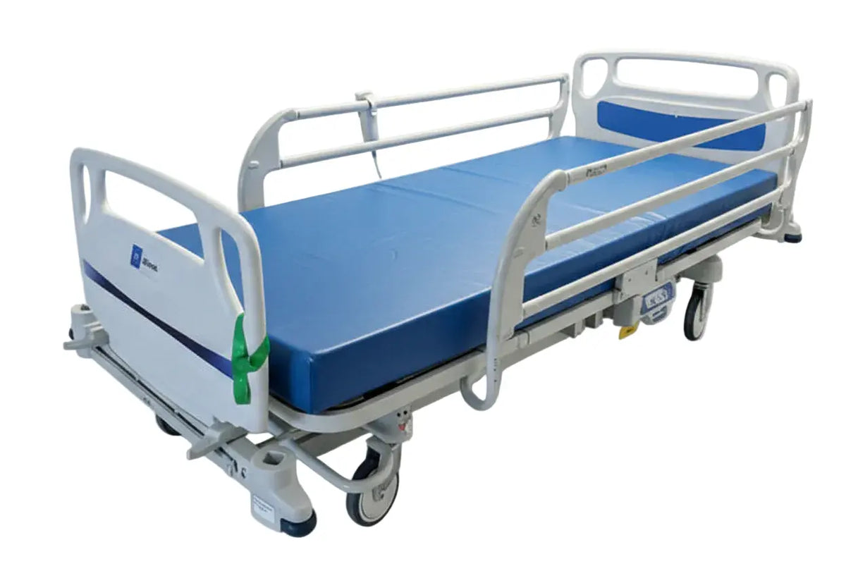 Hill Rom Siderails Electric Hospital Bed with Hospital Mattress Hospital Bed SelfiMed UK