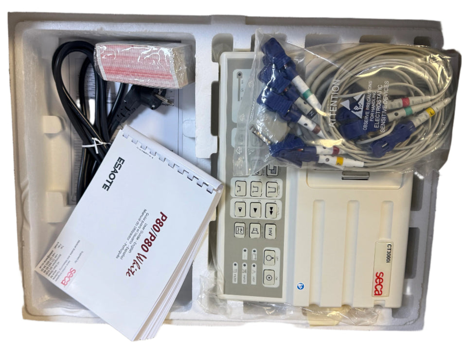 SECA CT3000i Interpretive ECG Machine with ECG Leads & Manual