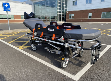 Ferno Harrier-LT Electric Ambulance Stretcher with Mattress SelfiMed UK