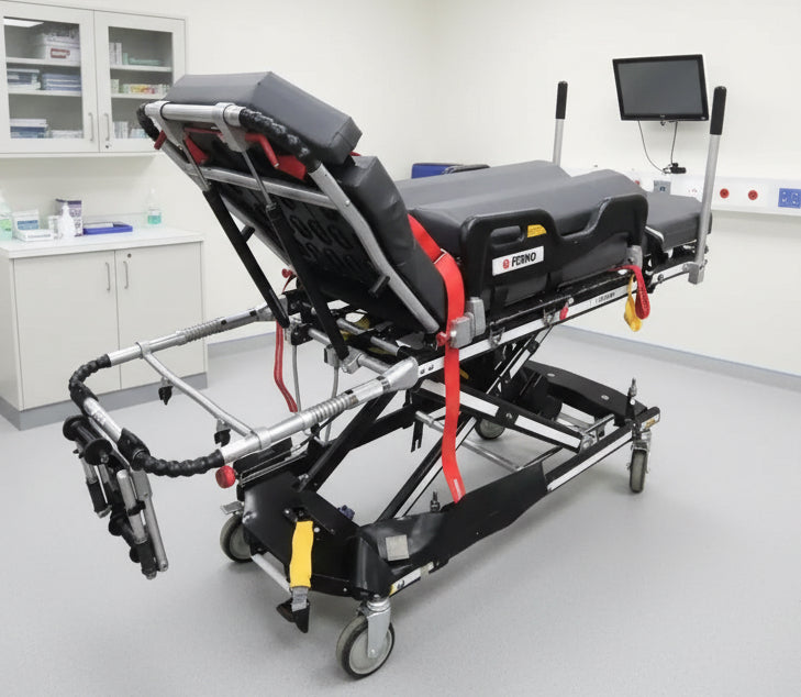 Ferno Harrier-LT Electric Ambulance Stretcher with Mattress SelfiMed UK