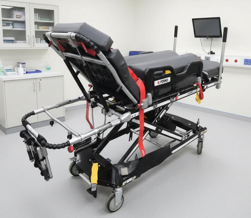 Ferno Harrier-LT Electric Ambulance Stretcher with Mattress SelfiMed UK
