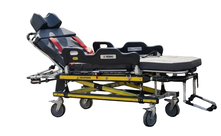 Ferno Harrier-LT Electric Ambulance Stretcher (Fully Functional) with Mattress - No stretcher fully functional SelfiMed UK
