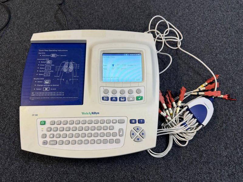 Front panel of CP200 showing full keyboard layou