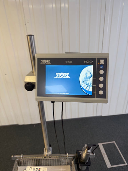 Front view of C-MAC 8403 ZX video monitor and control panel