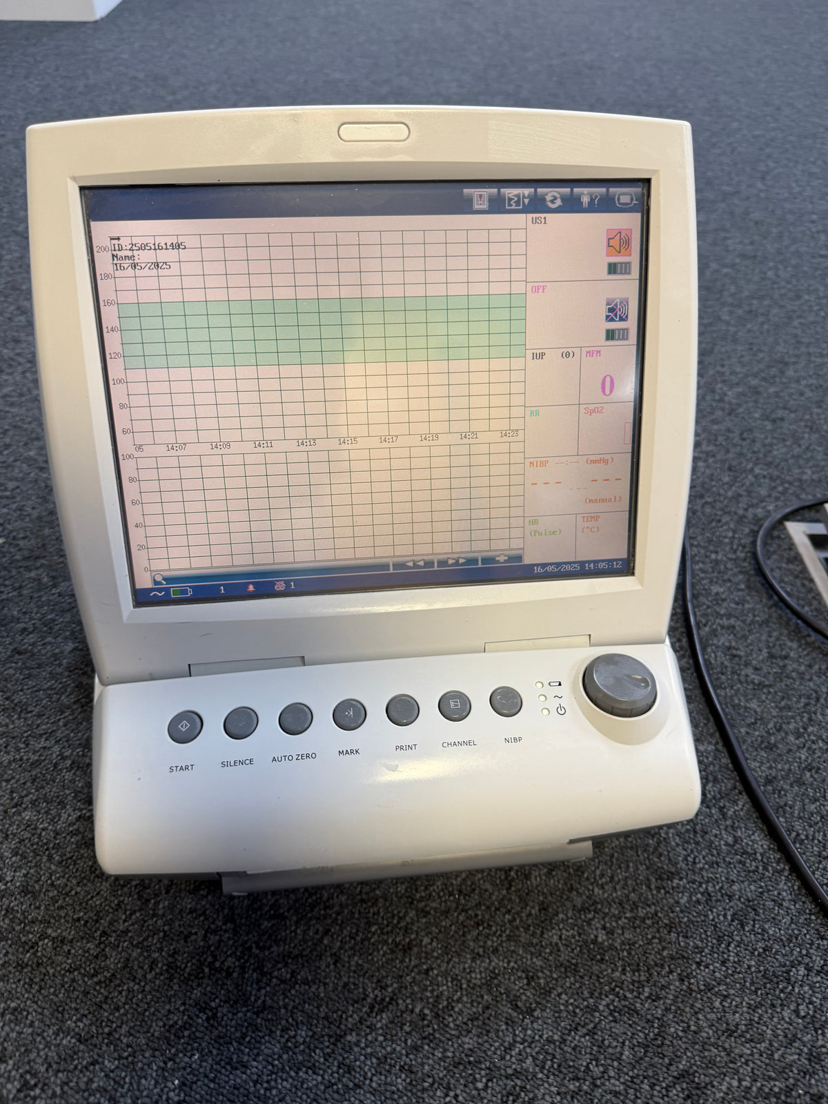 Front view of Edan F9 Express Fetal and Maternal Monitor 