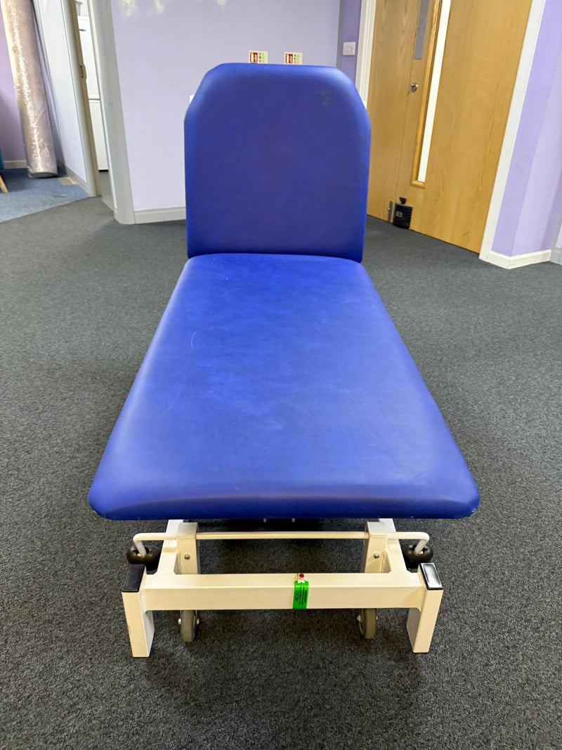 Close-up of antimicrobial seamless vinyl on Bristol Maid examination couch