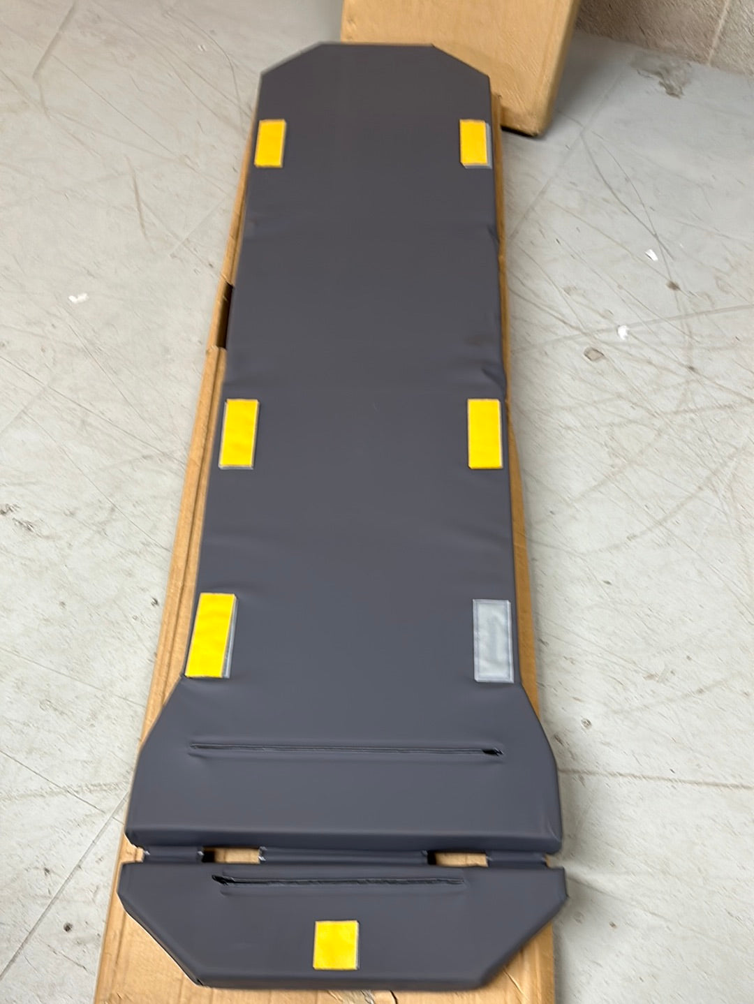 Front view of the Ferno Pegasus mattress designed for ambulance stretchers