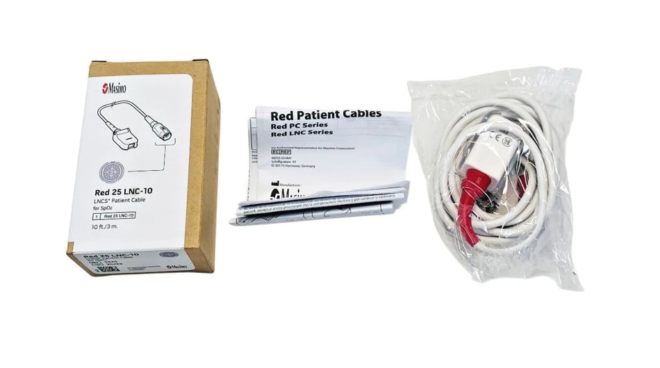Masimo RED 25 LNC-10 LNCS Patient Cables Ref 3345- Next Day Delivery