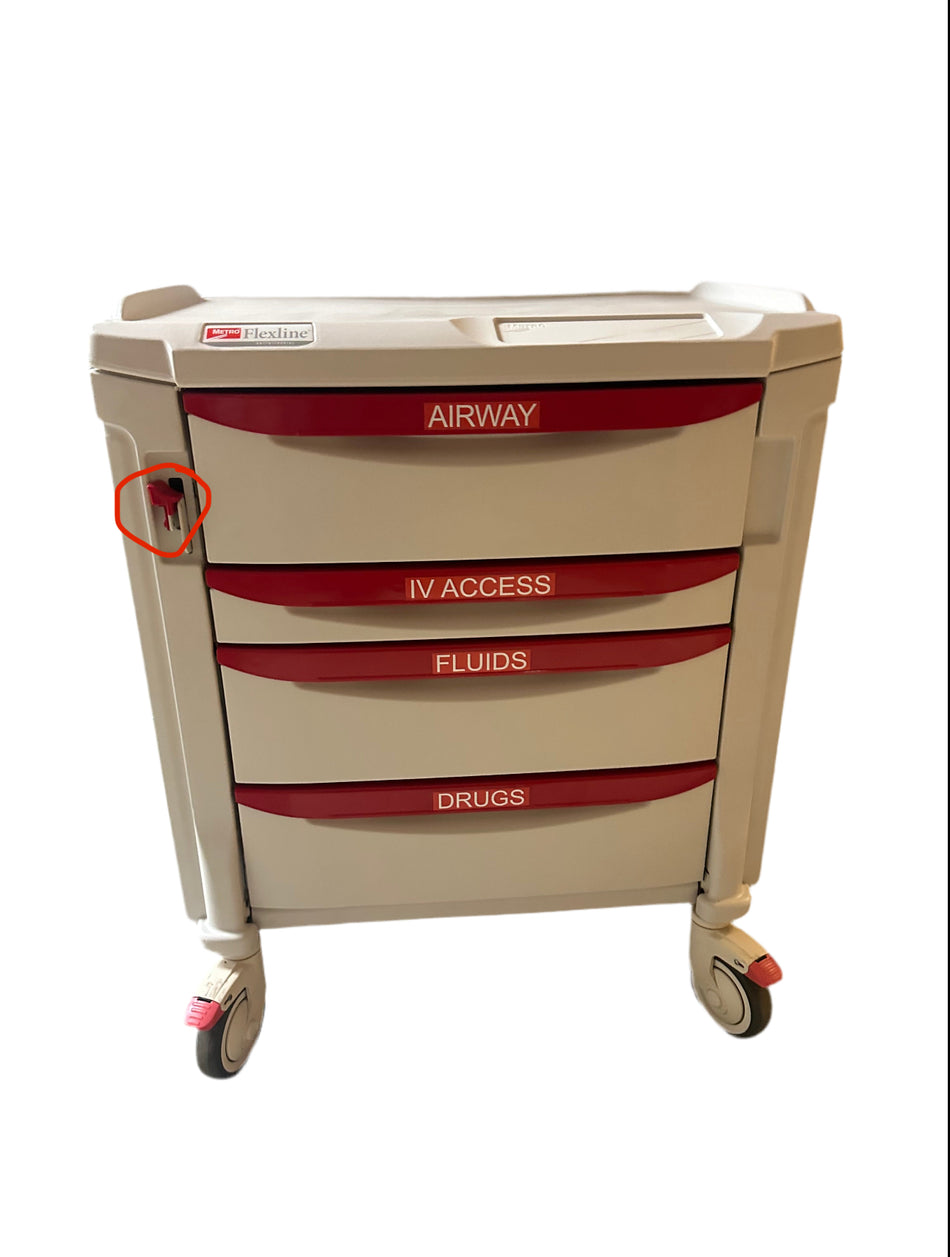 Metro FlexLine CO5-990B Crash Trolley-4 Drawers