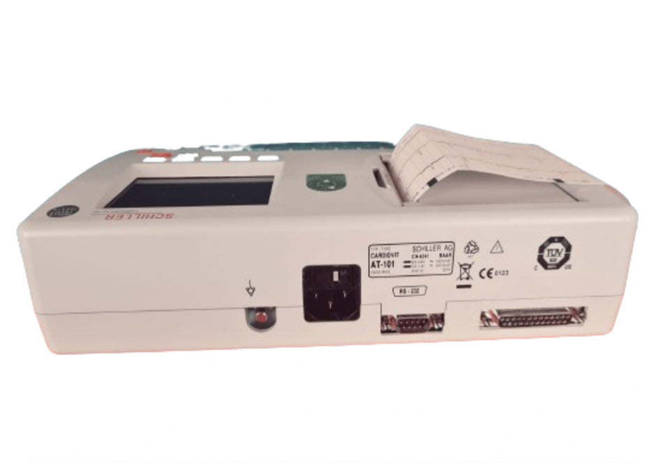 Schiller Cardiovit AT-101 ECG Machine with 10 Lead ECG Lead in Case