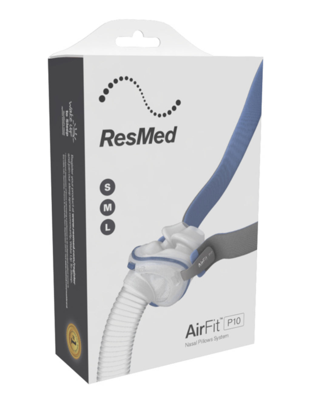 ResMed AirFit™ P10 nasal pillows mask is our quietest mask yet