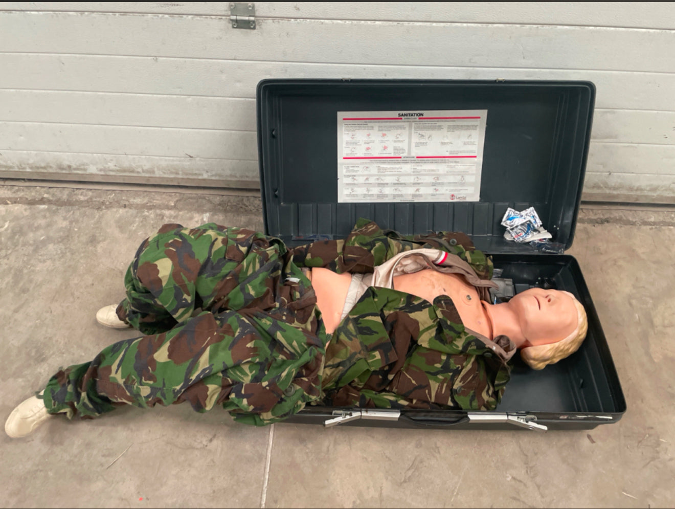 Laerdal Arrhythmia Training Manikin in a carry case