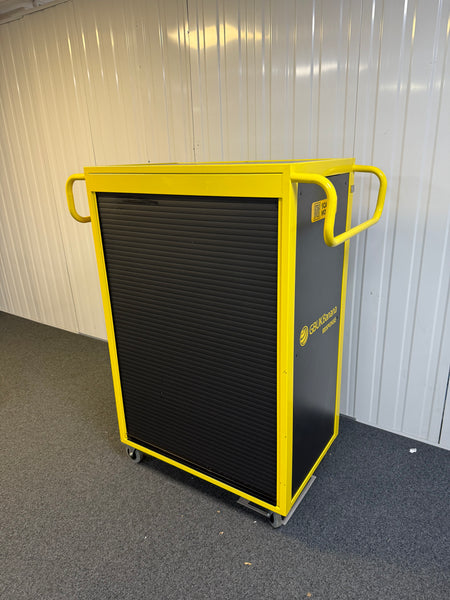 GBUK Banana Response Mobile Cabinet with castors for storing patient handling equipment