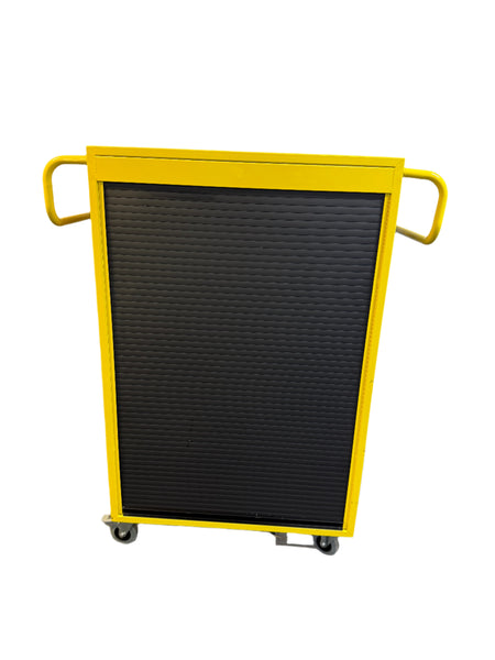 GBUK Banana Response Mobile Cabinet with castors for storing patient handling equipment