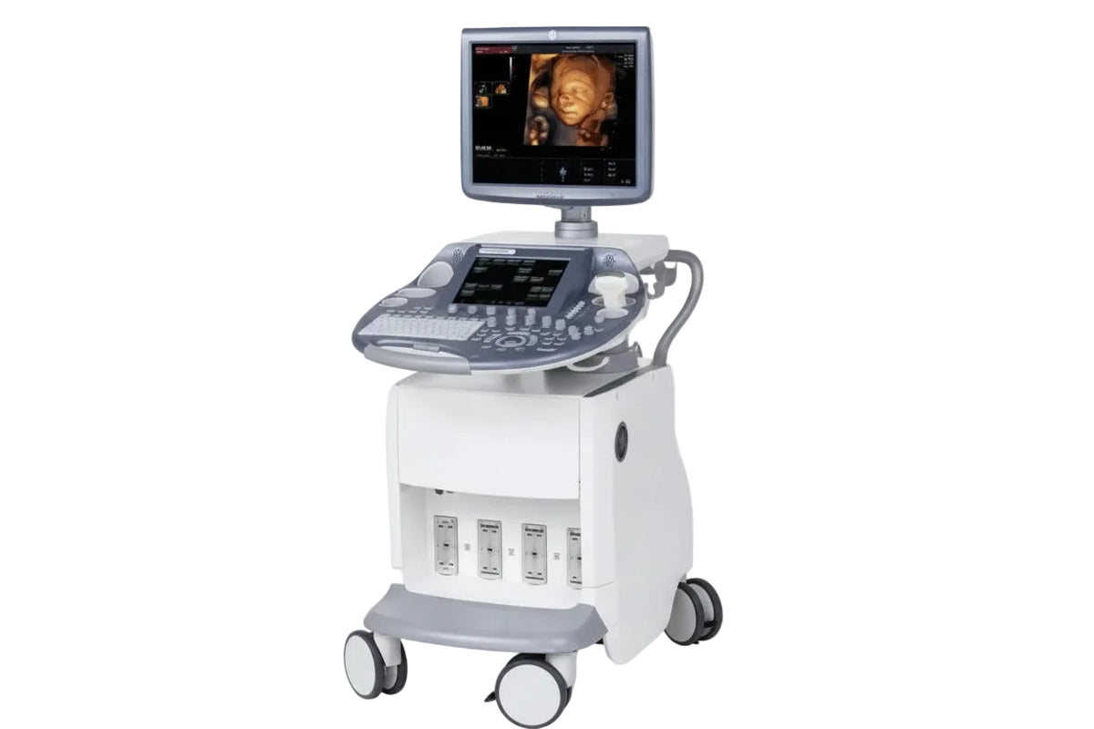 GE Voluson E6 Ultrasound Machine (2011) with Mitsubishi P90 Printer / Sony DVD Recorder DVO - 1000MD
Manufactured: 2011 Serial No: D53667 Software: Voluson E6 B 10.0.2.395 SelfiMed UK