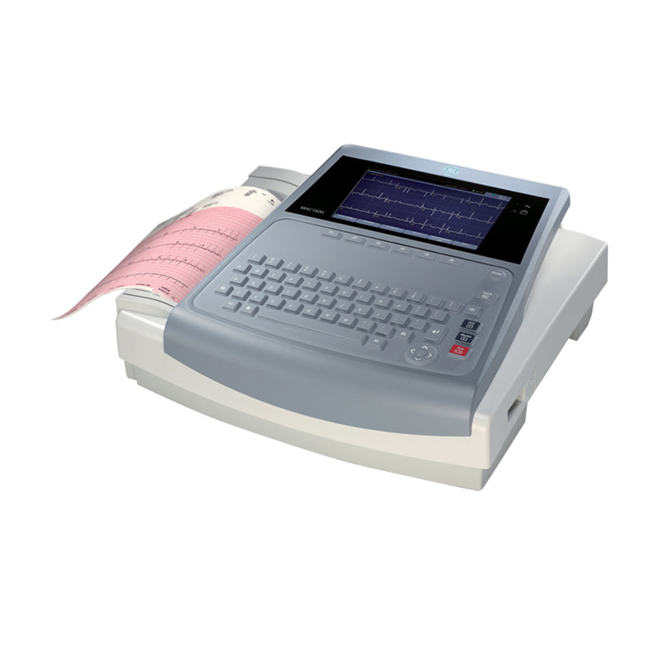 GE Mac 1600 ECG machine with ECG Leads (Software Faulty)