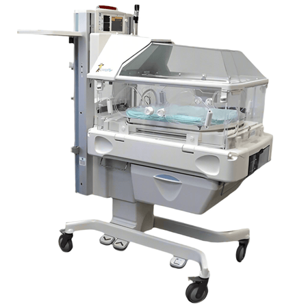 GE Giraffe OmniBed Infant Incubator with closed canopy