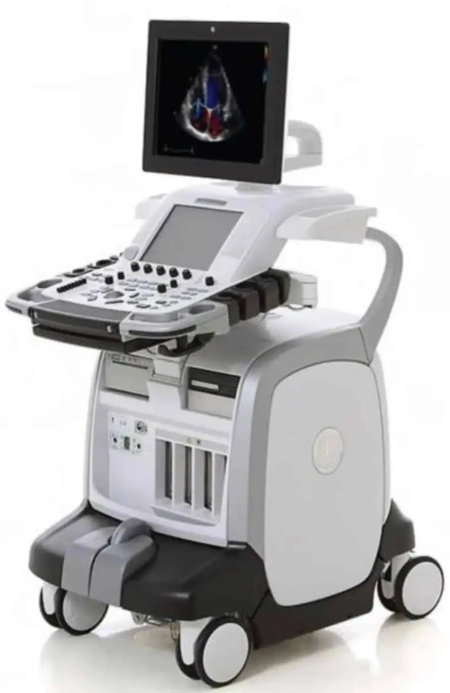 GE Logiq E9 Flat Screen Ultrasound Machine Model 5205000-4 (2010) with with Sony UP-D897 Ultrasound Machine SelfiMed UK