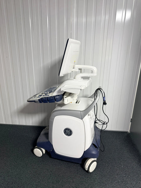 GE Logiq E9 Flat Screen Ultrasound Scanner Model 5205000-4 (2010) with with Sony UP-D897 Digital Graphic Printer SelfiMed UK
