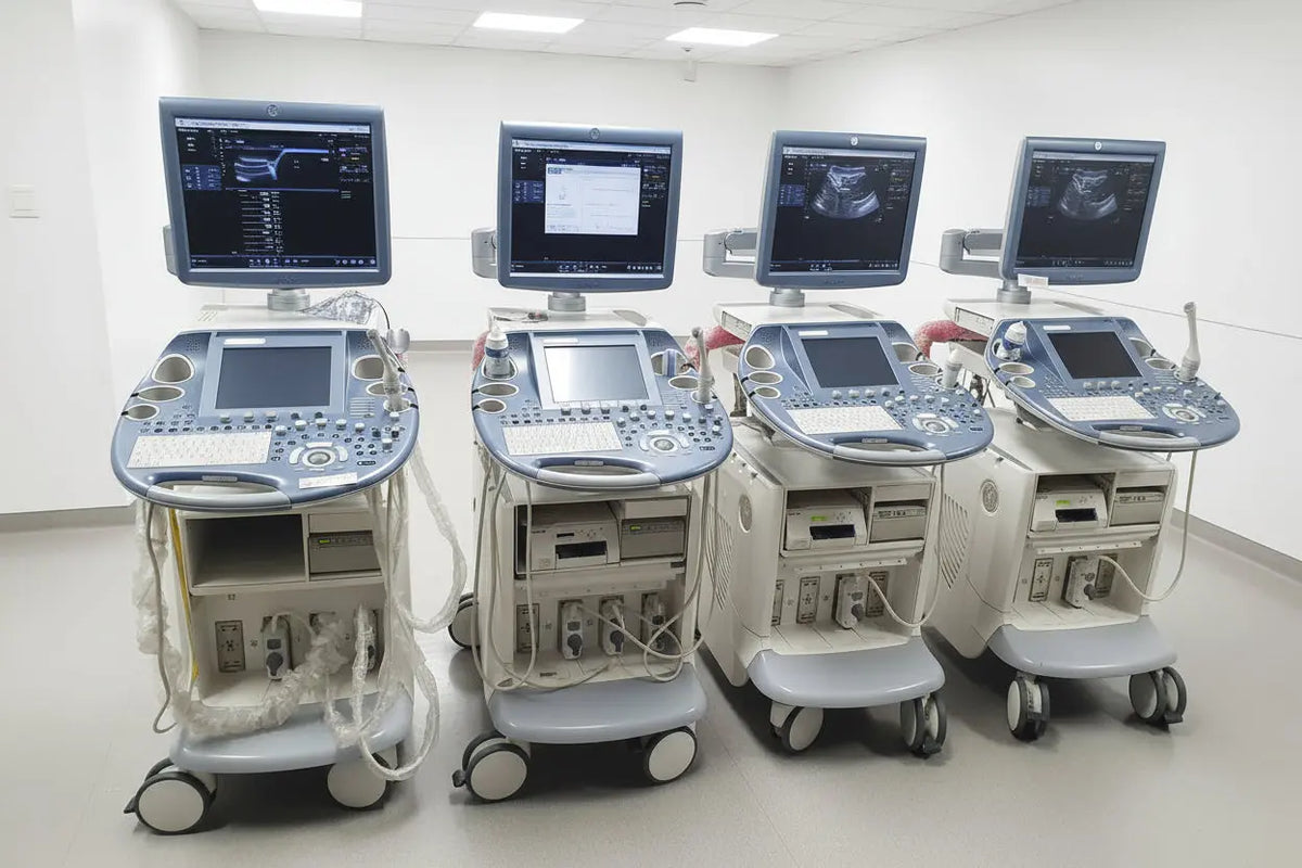 GE Voluson E6 Ultrasound Machine (2011) with Mitsubishi P90 Printer / Sony DVD Recorder DVO - 1000MD
Manufactured: 2011 Serial No: D53667 Software: Voluson E6 B 10.0.2.395 SelfiMed UK