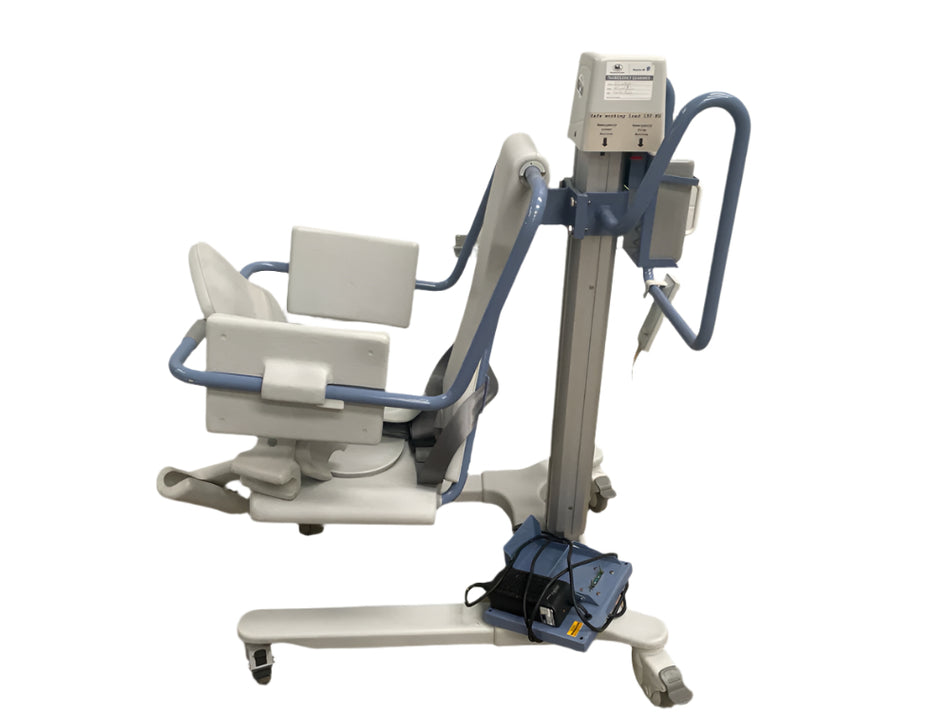 George Kramer Hektor Chair Lifter with wide ergonomic hygiene seat for patient bathing