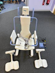 George Kramer Hektor Chair Lifter with wide ergonomic hygiene seat for patient bathing