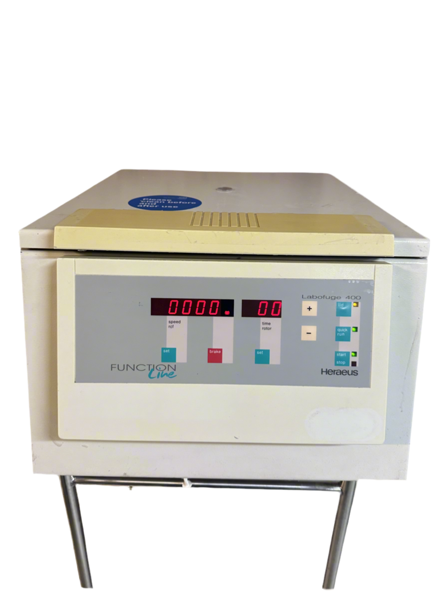 Heraeus Labofuge 400 Centrifuge with advanced microprocessor control.