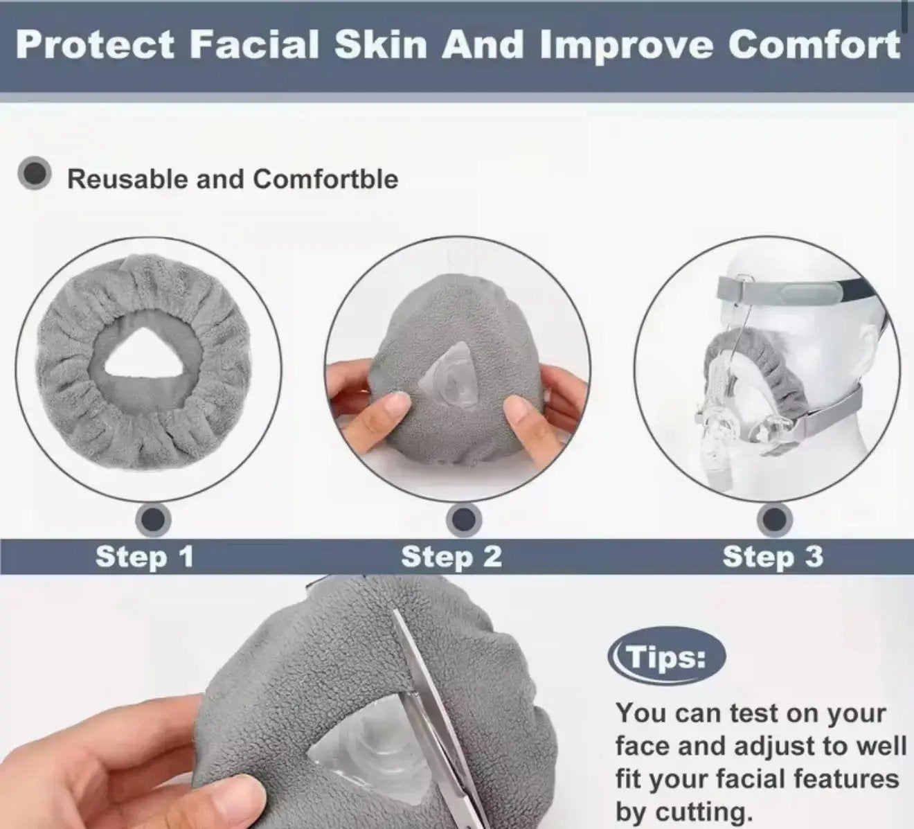 Ventilator mask pad - 2 Pcs Elarix Medical