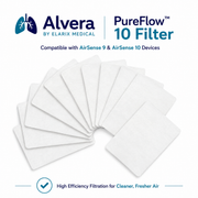 ALVERA PureFlow 10 Filter Compatible with AirSense 9 & AirSense 10 Devices