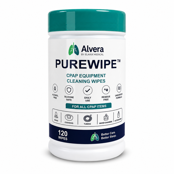 Alvera PureWipe CPAP Equipment Cleaning Wipes — 120 Wipe Tub