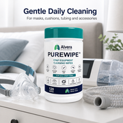 Alvera PureWipe CPAP Equipment Cleaning Wipes — 120 Wipe Tub SelfiMed UK