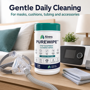 Alvera PureWipe CPAP Equipment Cleaning Wipes — 120 Wipe Tub SelfiMed UK