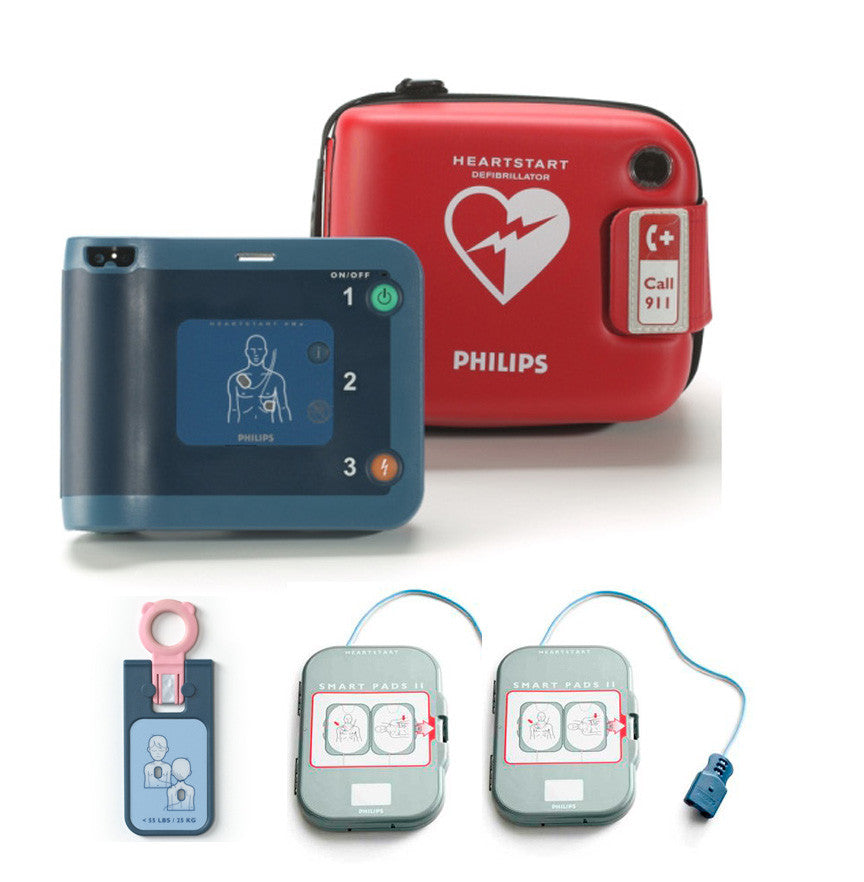 Philips HeartStart FRx Defibrillator with Carry Case & Child Key