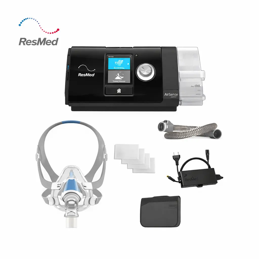 Resmed AirSense 10 AutoSet with AirFit F20 Full Face Mask Bundle Package SelfiMed UK