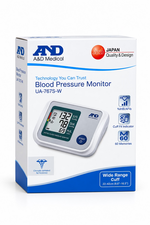 A&D Medical Blood Pressure Monitor With Accessories