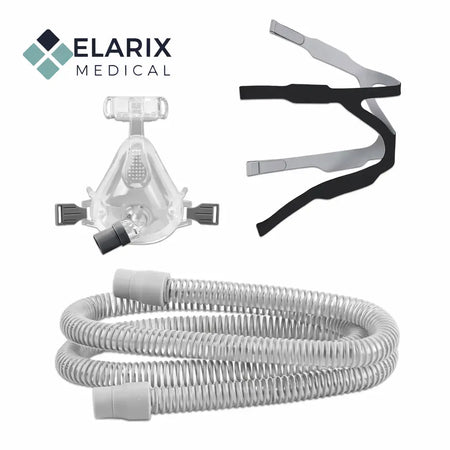 Universal Full Face Mask with Free Adjustable Headgear & CPAP Hose SelfiMed UK