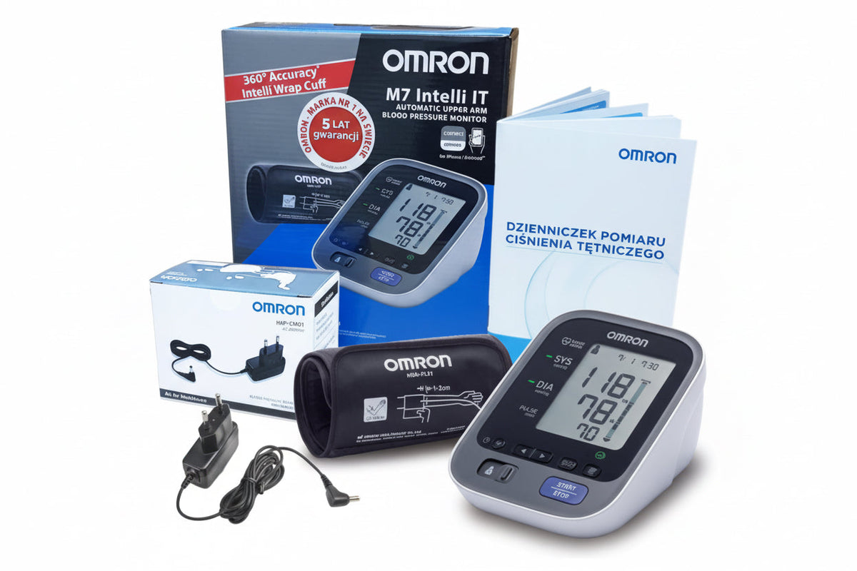 Omron M7 Intelli IT Automatic Upper Arm Blood Pressure Monitor in Box SelfiMed UK