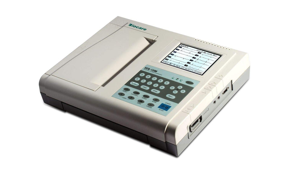 Biocare ECG-1200 Digital 12-channel ECG Machine with Lead