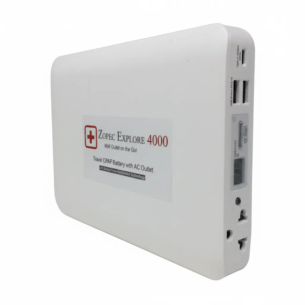 Zopec Explore 4000 CPAP Backup Battery with Online UPS cpap backup battery SelfiMed UK