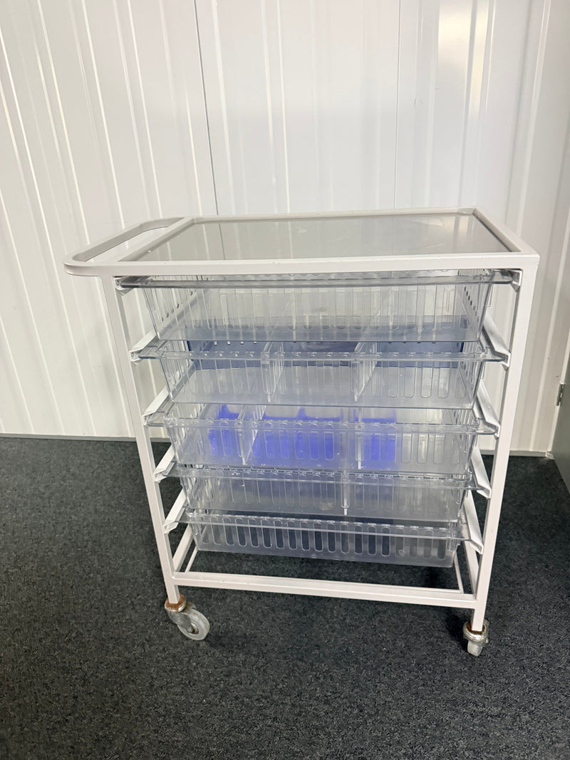 Clinical Storage Trolley with Basket Shelves SelfiMed UK