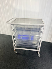 Clinical Storage Trolley with Basket Shelves SelfiMed UK