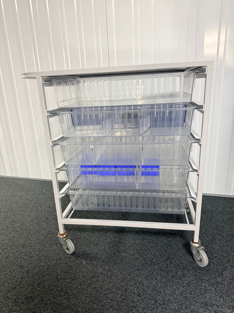 Clinical Storage Trolley with Basket Shelves SelfiMed UK