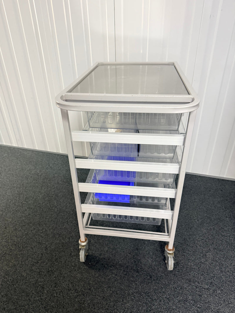 Clinical Storage Trolley with Basket Shelves SelfiMed UK