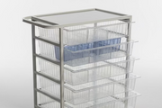 Clinical Storage Trolley with Basket Shelves SelfiMed UK