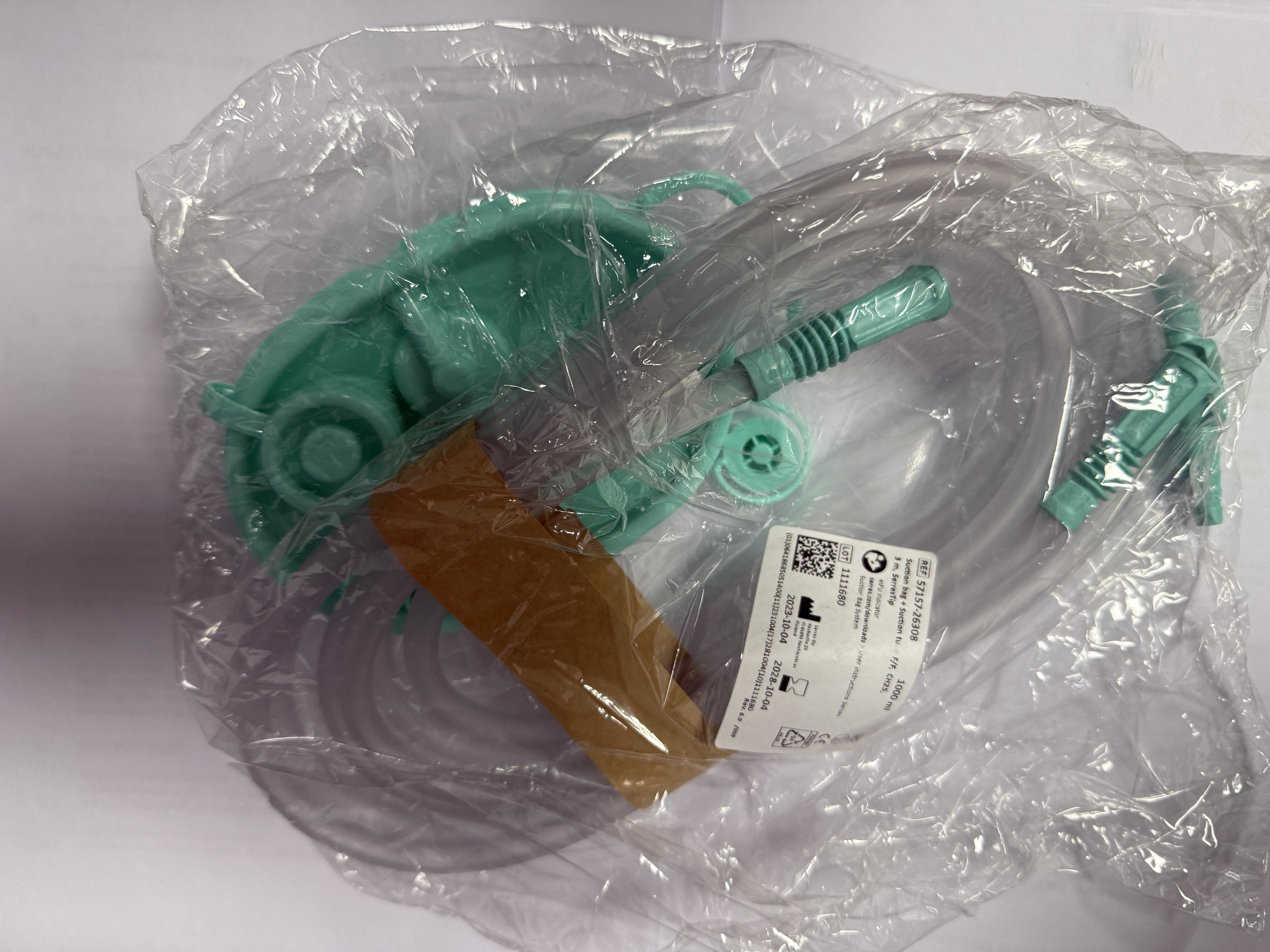 Suction Bag for the Laerdal Suction Unit (1 Litre) with suction tube