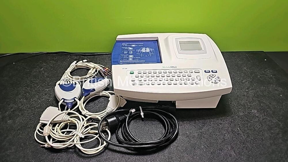 Welch Allyn CP100 ECG machine with ECG Leads