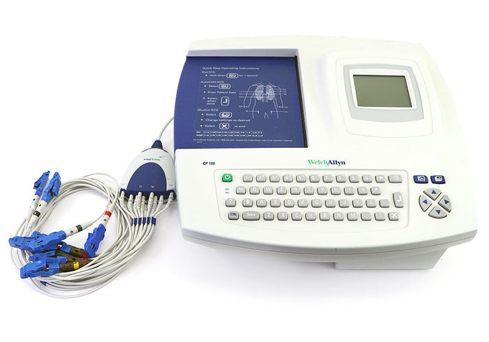 Welch Allyn CP100 ECG machine with ECG Leads