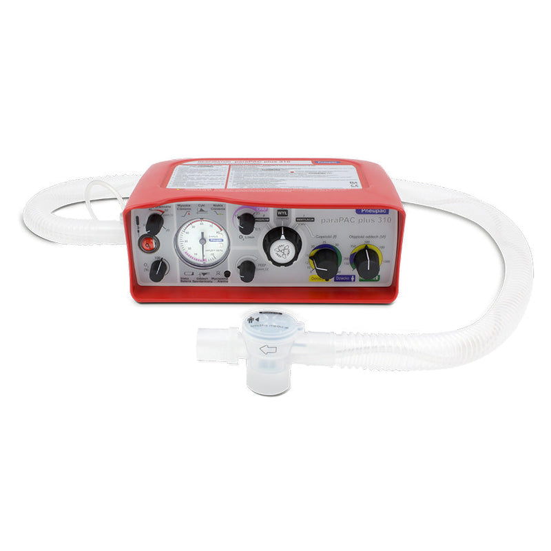 Smiths Medical ParaPAC Plus 310 Transport Ventilator MR Conditional *Mfd 2020* with Hose, Lithium Battery and Accessories