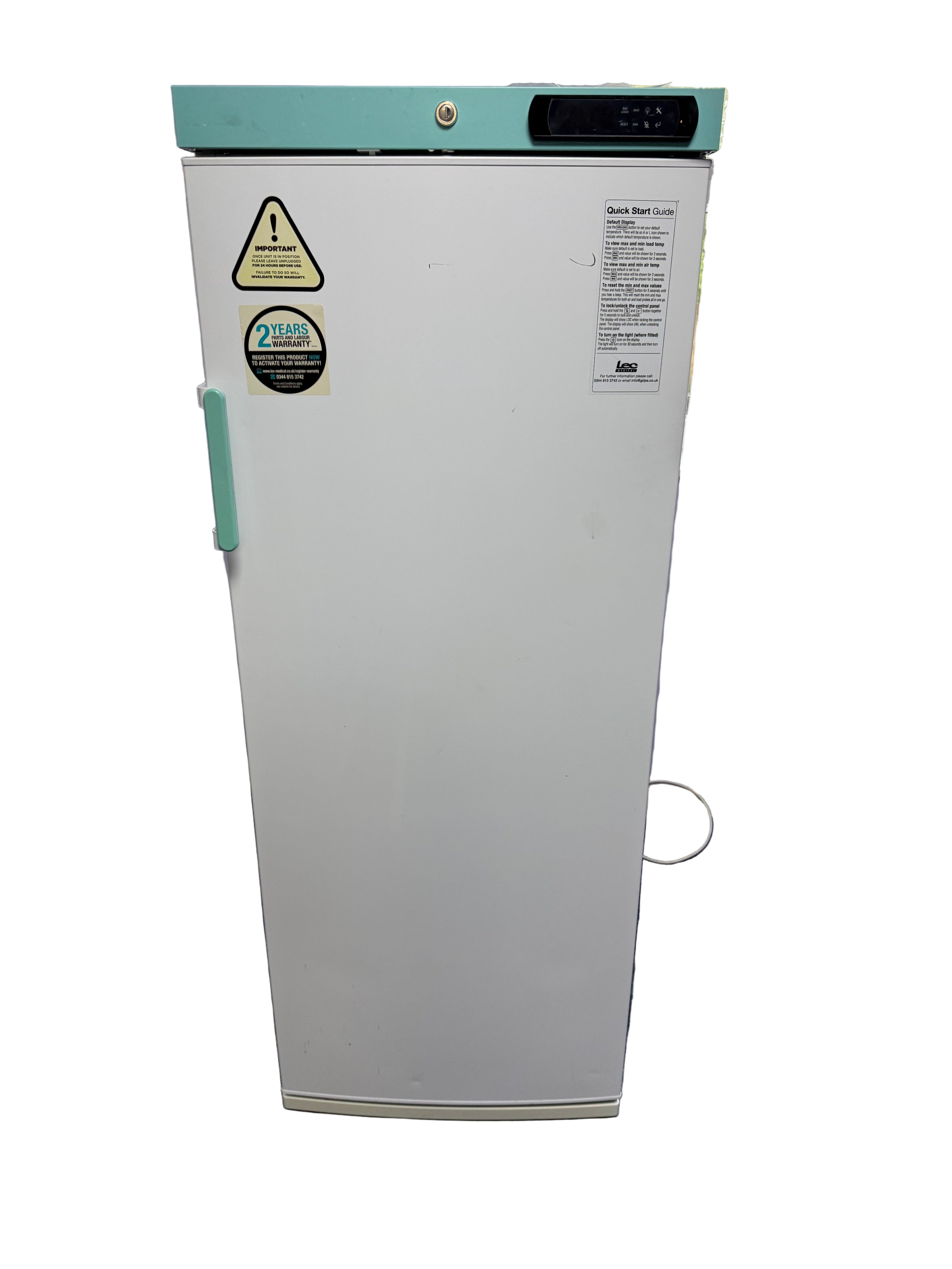 LEC Control WSR288CUK Pharmacy Fridge 288L with Solid Door SelfiMed UK