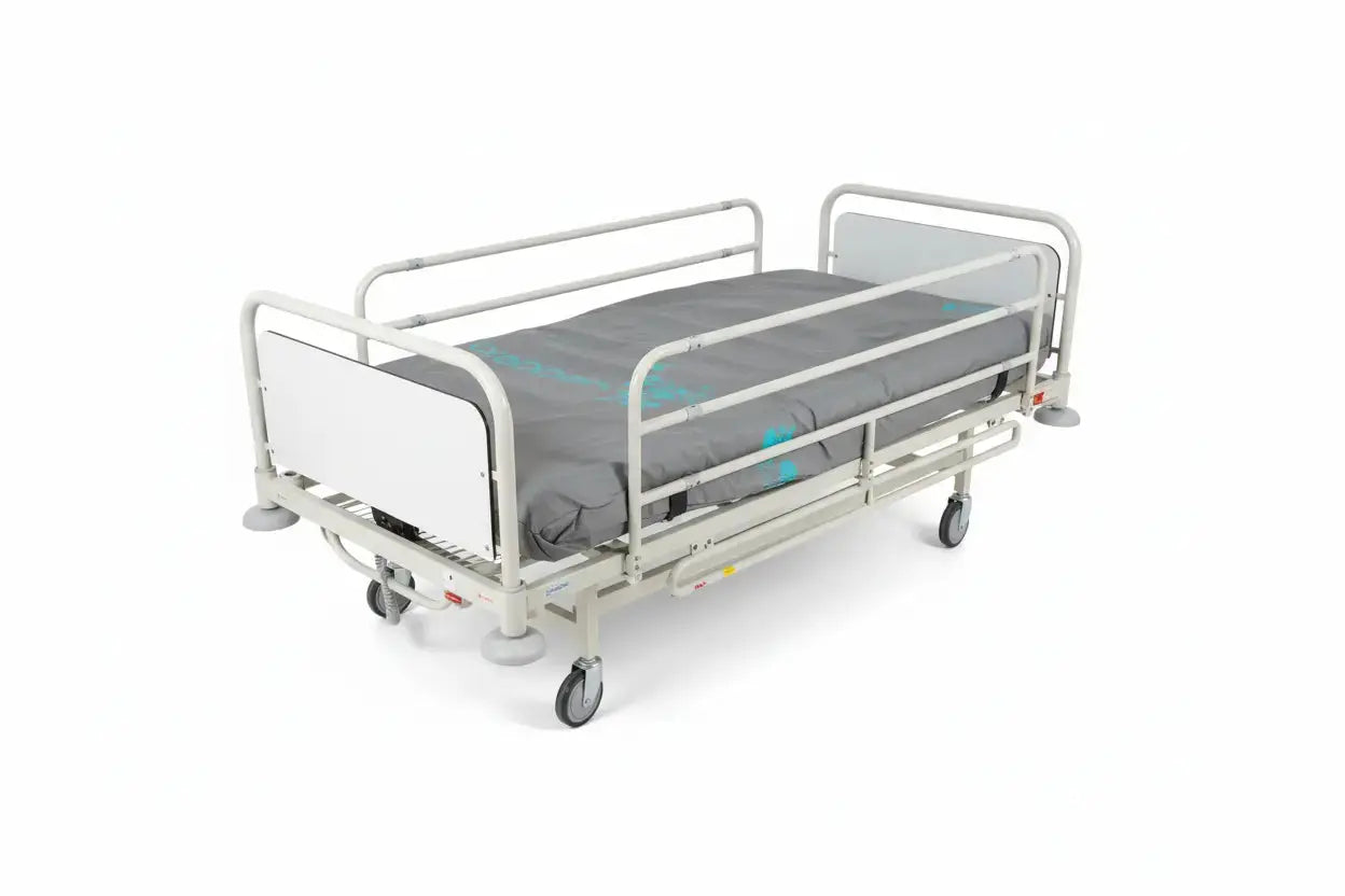 Linet Elengeza Electric Hospital Bed with Controllers and Mattress Hospital Bed SelfiMed UK